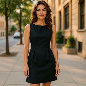 ALFRED SUNG Black Sleeveless Dress
